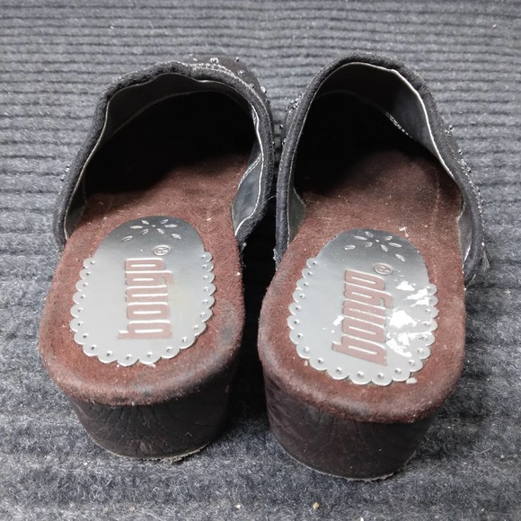 Bongo Girls Daisy Clogs Sandals Black - Picture 11 of 11